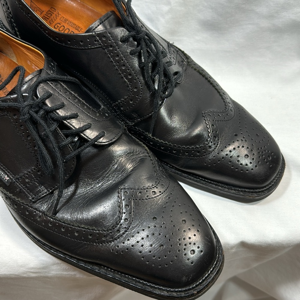 Mephisto Air-Relax Goodyear Welt Men’s Black Leather Oxford Shoes Size 11 1/2 - Picture 3 of 11